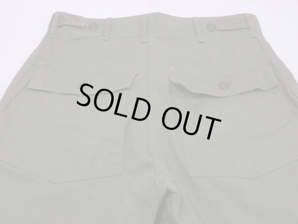 画像9: 50s US ARMY OD-7 M-47 HBT UTILITY TROUSERS BAKER PANTS ONE WASH (9)