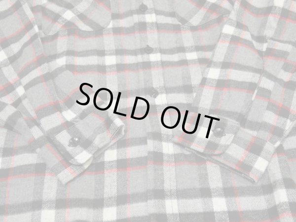 画像8: 60s Sears COTTON FLANNEL WORK SHIRT DEAD STOCK (8)