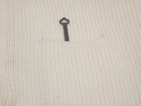 画像7: 60s Lanza WHITE LOW GAUGE WOOL CARDIGAN (7)