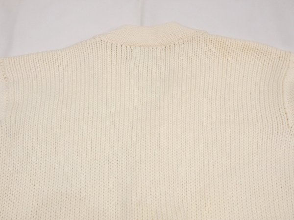 画像10: 60s Lanza WHITE LOW GAUGE WOOL CARDIGAN (10)