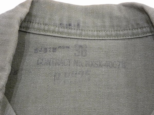 画像3: 40s US NAVY USN N-3 HBT UTILITY JACKET COVERALL (3)
