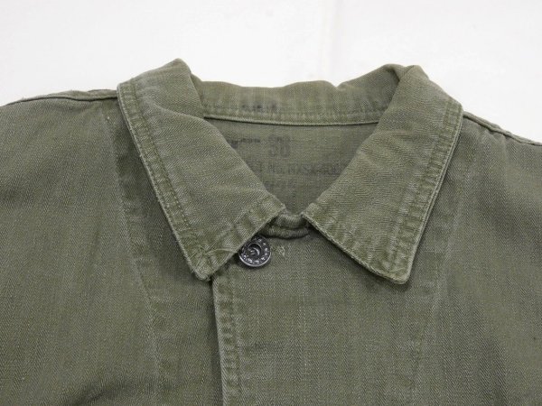 画像4: 40s US NAVY USN N-3 HBT UTILITY JACKET COVERALL (4)
