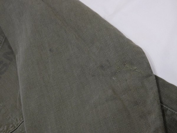 画像13: 40s US NAVY USN N-3 HBT UTILITY JACKET COVERALL (13)