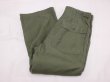 画像3: 60s '62 US ARMY OG-107 COTTON SATEEN UTILITY TROUSERS BAKER PANTS 1st LATE TYPE (3)
