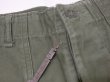 画像5: 60s '62 US ARMY OG-107 COTTON SATEEN UTILITY TROUSERS BAKER PANTS 1st LATE TYPE (5)