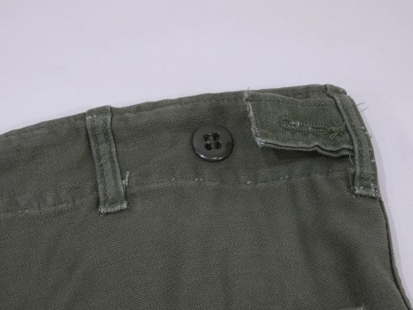 画像10: 60s '64 US ARMY OG-107 COTTON SATEEN UTILITY BAKER PANTS TWO TONE (10)