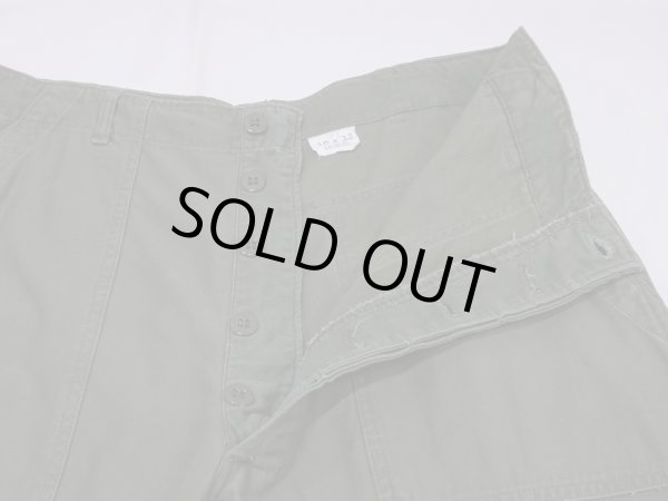 画像5: 60s '64 US ARMY OG-107 COTTON SATEEN UTILITY BAKER PANTS TWO TONE (5)