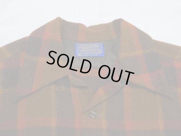 画像4: 70s Pendleton BROWN PLAID BOARD SHIRT (4)