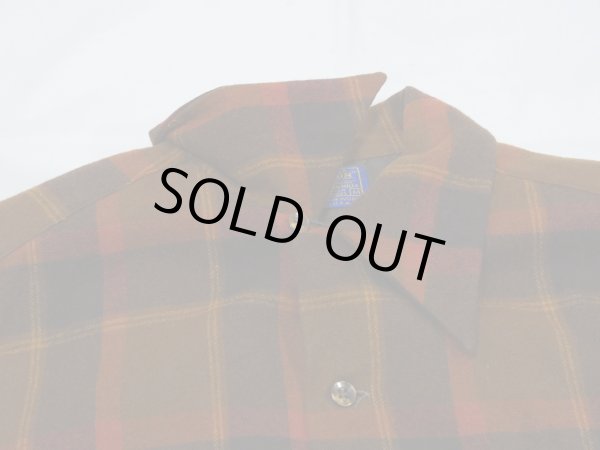 画像5: 70s Pendleton BROWN PLAID BOARD SHIRT (5)