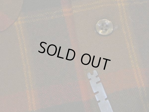 画像7: 70s Pendleton BROWN PLAID BOARD SHIRT (7)