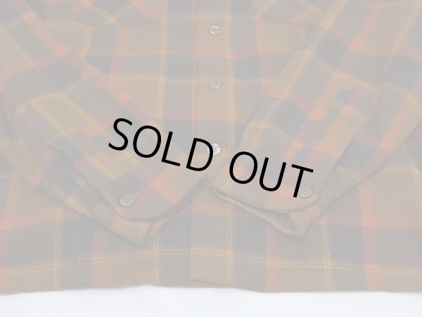 画像8: 70s Pendleton BROWN PLAID BOARD SHIRT (8)