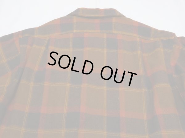 画像9: 70s Pendleton BROWN PLAID BOARD SHIRT (9)