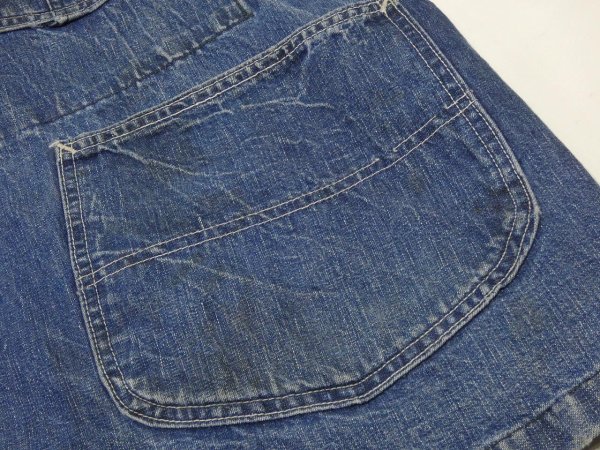 画像11: 50s Lee 91-J DENIM CHORE JACKET COVERALL  (11)