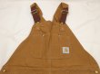 画像4: 80s Carhartt DOUBLE KNEE BROWN DUCK OVERALL DEAD STOCK ONE WASH MADE IN USA (4)