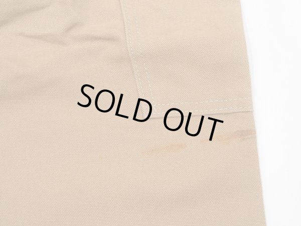 画像10: 80s Carhartt DOUBLE KNEE BROWN DUCK OVERALL DEAD STOCK ONE WASH MADE IN USA (10)