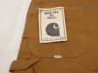 画像9: 80s Carhartt DOUBLE KNEE BROWN DUCK OVERALL DEAD STOCK ONE WASH MADE IN USA (9)