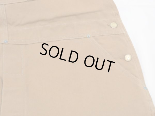 画像6: 80s Carhartt DOUBLE KNEE BROWN DUCK OVERALL DEAD STOCK ONE WASH MADE IN USA (6)