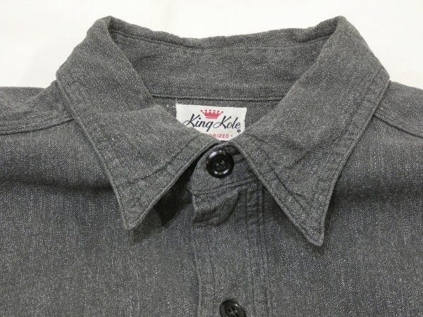 画像4: 50s King Kole SALT&PAPER BLACK CHAMBRAY SHIRT (2) (4)