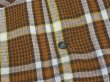 画像8: 70s JC PENNEY BROWN PLAID BOARD SHIRT STYLE WOOL BOX SHIRT (8)