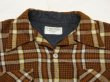 画像4: 70s JC PENNEY BROWN PLAID BOARD SHIRT STYLE WOOL BOX SHIRT (4)