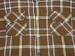 画像6: 70s JC PENNEY BROWN PLAID BOARD SHIRT STYLE WOOL BOX SHIRT (6)