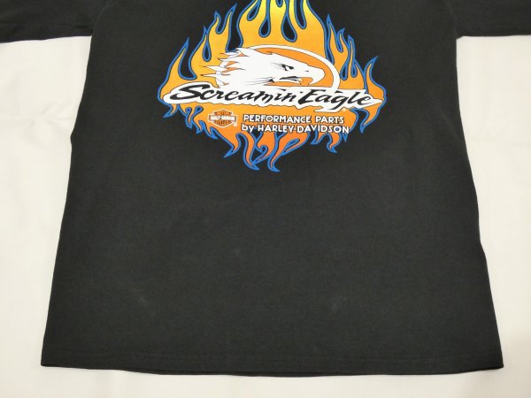 画像7: 00s  HARLEY DAVIDSON FLONT SLEEVE PRINT LONG SLEEVE L/S T-SHIRT (7)