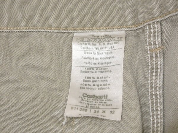 画像6: 00s Carhartt DESERT DUCK WORK PAINTER PANTS  (6)