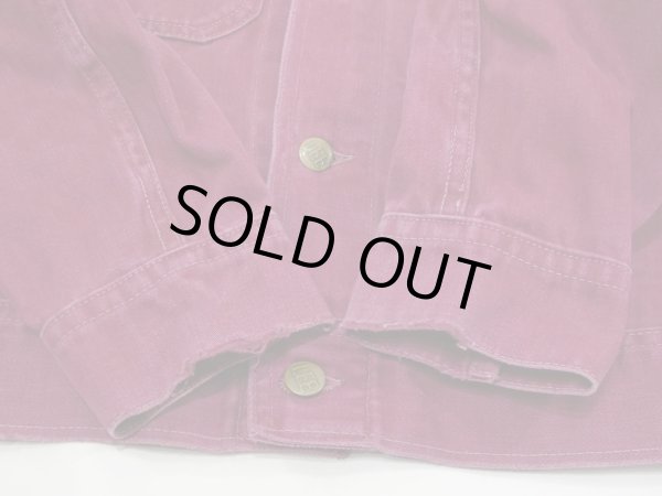 画像10: 70s Lee MOLESKIN TRUCKER JACKET (10)