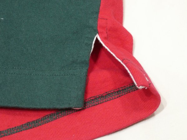 画像8: 80s 90s GAP PANEL SWITCH CRAZY PATTERN RUGGER RUGBY SHIRT (8)