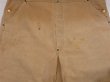 画像6: 70s Carhartt DOUBLE KNEE BROWN DUCK OVERALL  (6)