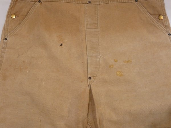 画像6: 70s Carhartt DOUBLE KNEE BROWN DUCK OVERALL  (6)