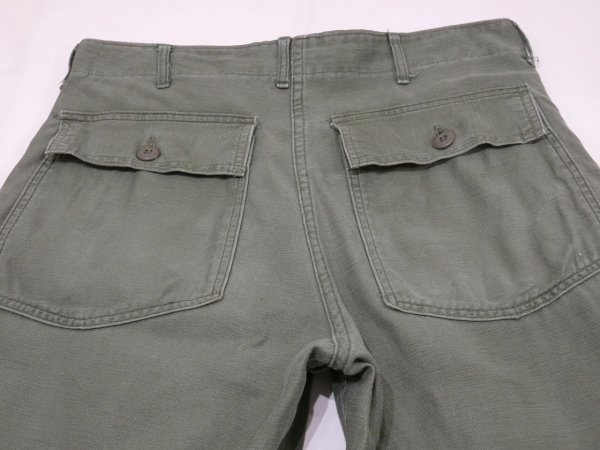 画像13: 60s '68 US ARMY OG-107 UTILITY BAKER PANTS  (13)