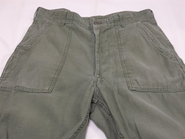 画像4: 60s '68 US ARMY OG-107 UTILITY BAKER PANTS  (4)