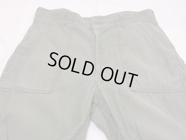 画像4: 60s '68 US ARMY OG-107 UTILITY BAKER PANTS  (4)