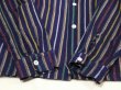 画像9: 50s Avon's MULTI STRIPE PRINT FLANNEL OPEN COLLAR SHIRT  (9)