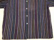 画像6: 50s Avon's MULTI STRIPE PRINT FLANNEL OPEN COLLAR SHIRT  (6)