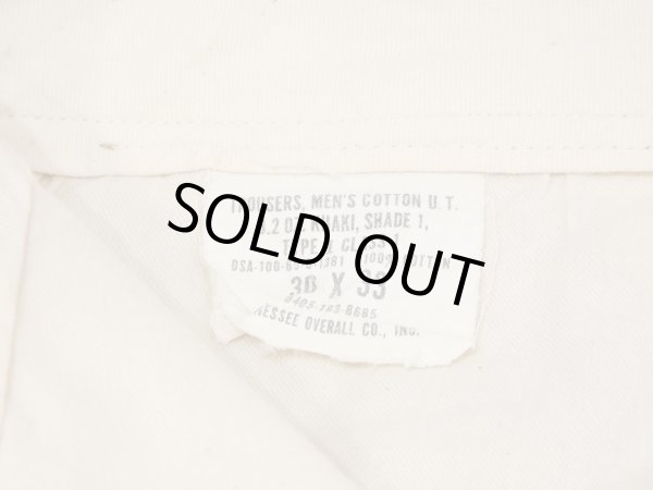 画像7: 60s US ARMY COTTON UNIFORM TWILL CHINO TROUSERS PANTS  (7)