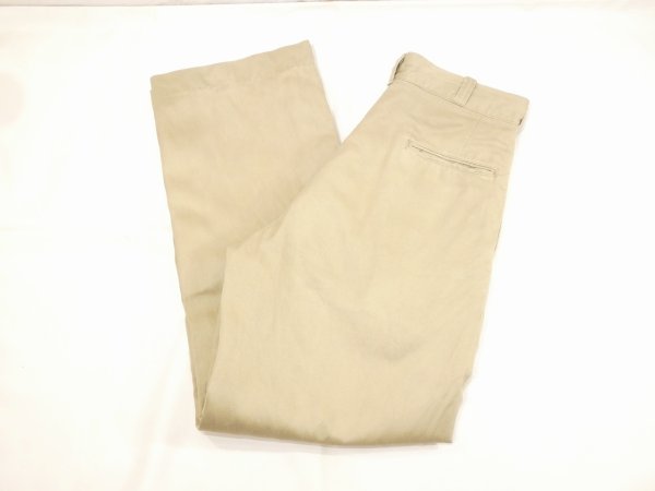 画像3: 60s US ARMY COTTON UNIFORM TWILL CHINO TROUSERS PANTS  (3)