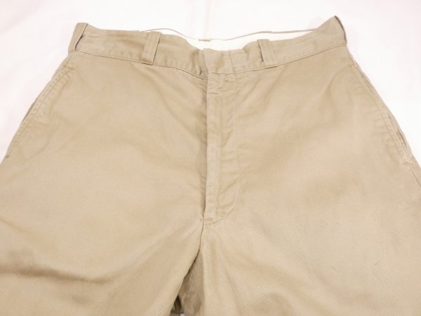 画像4: 60s US ARMY COTTON UNIFORM TWILL CHINO TROUSERS PANTS  (4)