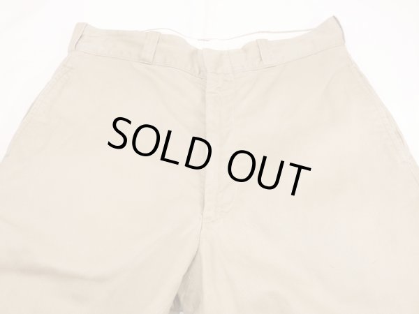 画像4: 60s US ARMY COTTON UNIFORM TWILL CHINO TROUSERS PANTS  (4)