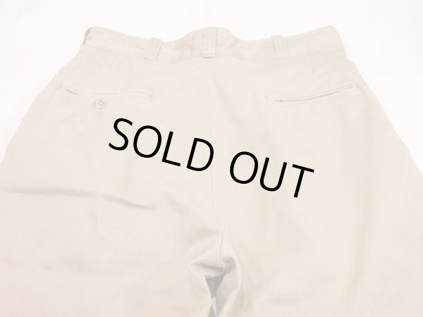 画像13: 60s US ARMY COTTON UNIFORM TWILL CHINO TROUSERS PANTS  (13)