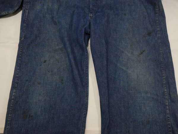 画像11: 50s BLUE TOP DENIM COVERALL ALL IN ONE (11)