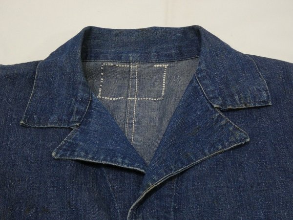 画像3: 50s BLUE TOP DENIM COVERALL ALL IN ONE (3)