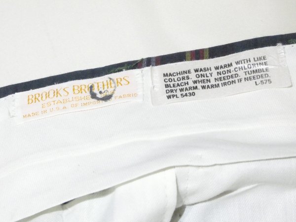 画像7: 80s BROOKS BROTHERS CHECK SLACKS PANTS MADE IN USA (7)