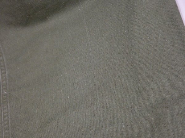 画像9: 60s '61 US ARMY OG-107 COTTON SATEEN UTILITY TROUSERS BAKER PANTS 1st LATE TYPE (9)