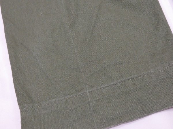 画像16: 60s '61 US ARMY OG-107 COTTON SATEEN UTILITY TROUSERS BAKER PANTS 1st LATE TYPE (16)