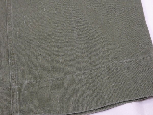 画像13: 60s '61 US ARMY OG-107 COTTON SATEEN UTILITY TROUSERS BAKER PANTS 1st LATE TYPE (13)