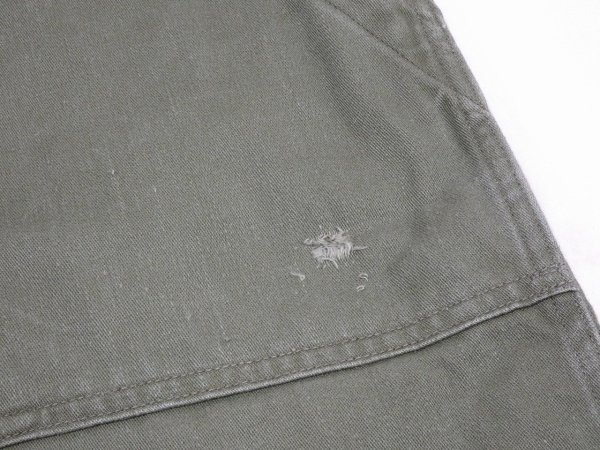 画像7: 60s '61 US ARMY OG-107 COTTON SATEEN UTILITY TROUSERS BAKER PANTS 1st LATE TYPE (7)