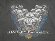 画像6: 00s HARLEY DAVIDSON OFICIAL ENGINE FLAME BAR & SHIELD LOGO PRINT T-SHIRT MADE IN USA (6)