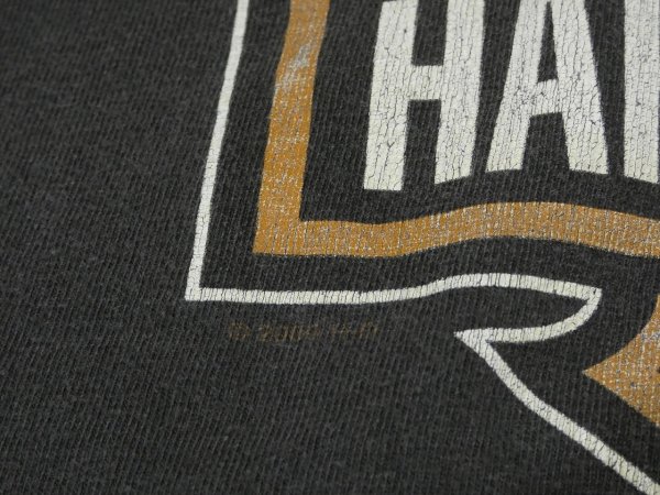 画像12: 00s HARLEY DAVIDSON OFICIAL ENGINE FLAME BAR & SHIELD LOGO PRINT T-SHIRT MADE IN USA (12)